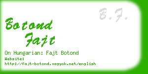 botond fajt business card